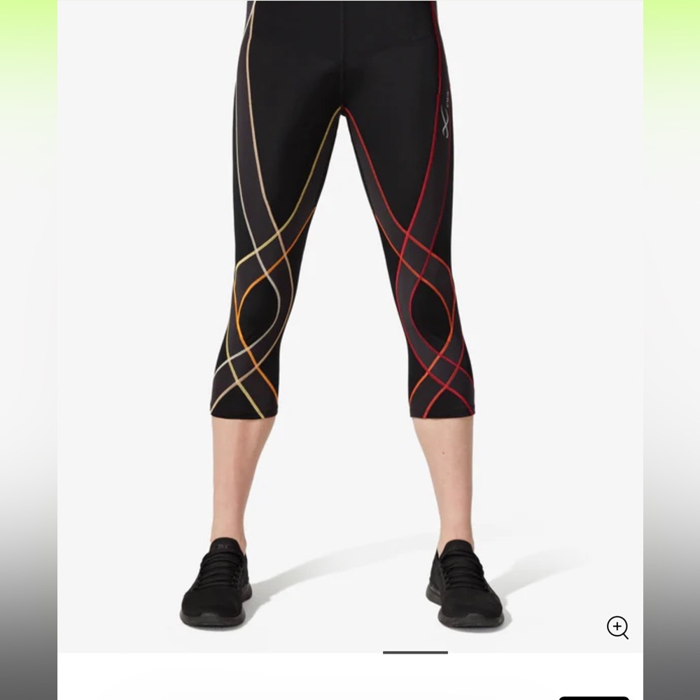 CW-X patented support web 3/4 length stabilyx tights in black‎ rainbow- medium - Picture 11 of 15